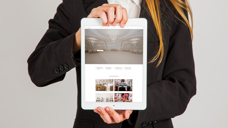 Wedesign personalizat - site web de prezentare eveniente.pensiuneaayana.ro
