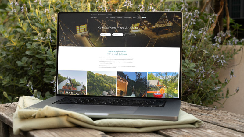 Wedesign personalizat - site web de prezentare valeamosului.ro