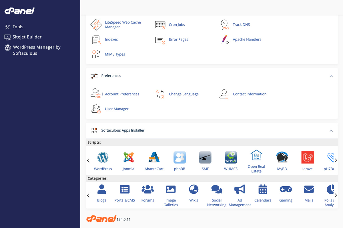 instalare wordpress cpanel softaculous