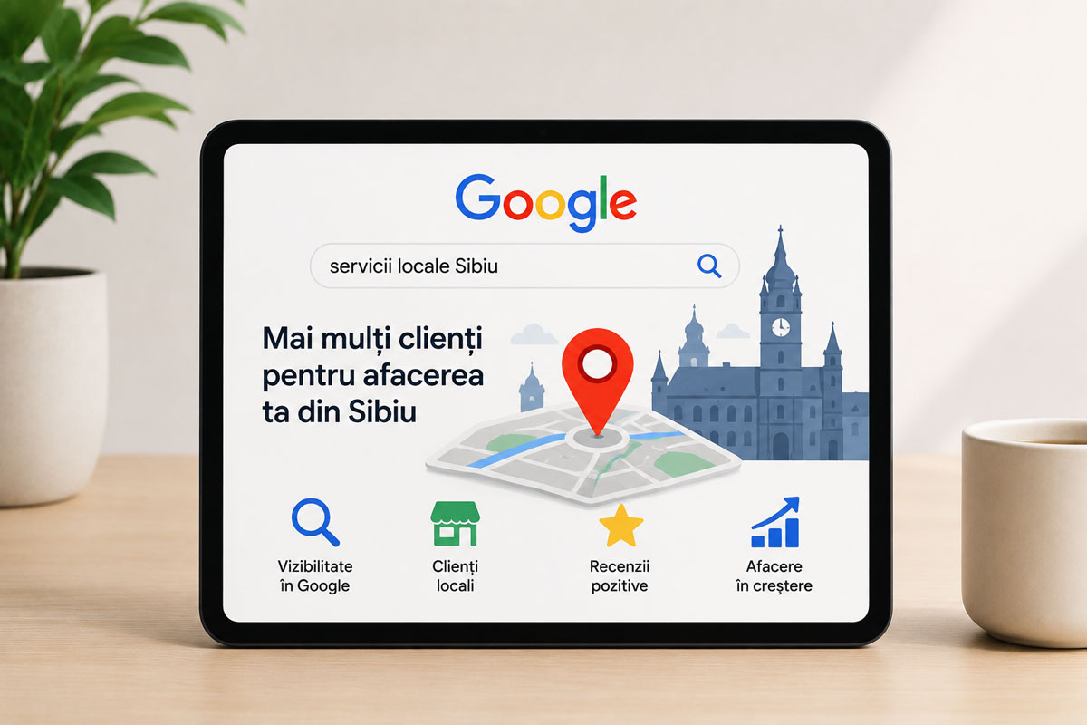 Cum poate Google să aducă mai mulți clienți unei afaceri locale din Sibiu