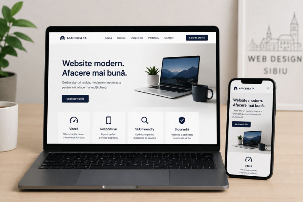 Web design Sibiu – ce ar trebui să conțină un website modern în 2026
