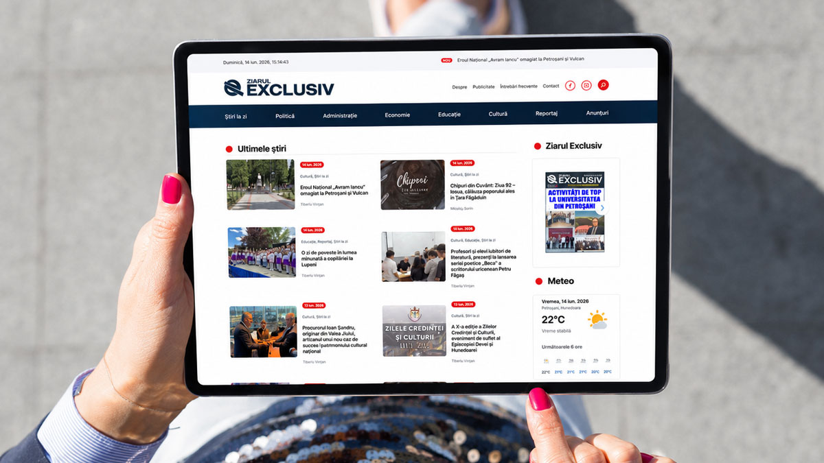 Redesign website Ziarul Exclusiv